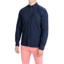 59%OFF メンズスポーツウェアシャツ バーバー国際ランプキンデニムシャツ - （男性用）スリムフィット、ロングスリーブ Barbour International Lampkin Denim Shirt - Slim Fit Long Sleeve (For Men)画像